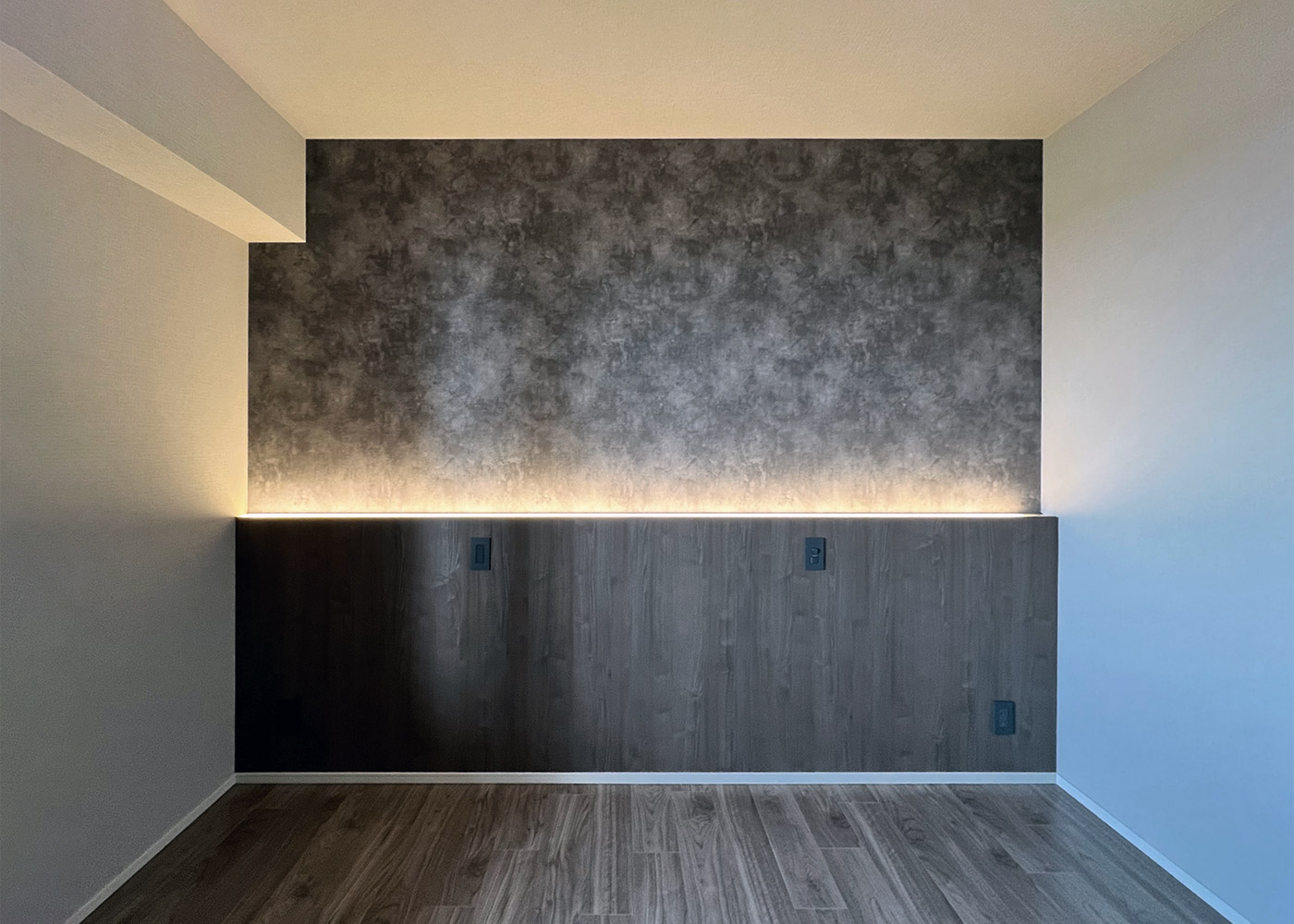新築マンションリノベーション - 寝室のふかし壁