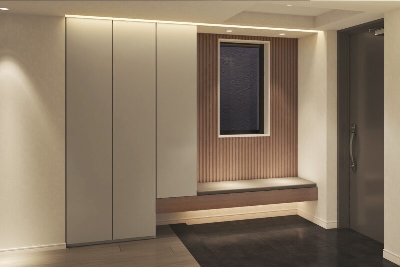 中古マンションリノベーション - K様邸リノベーションプラン - 玄関〜廊下